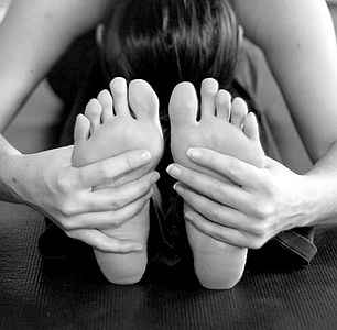 Healthy feet with yoga